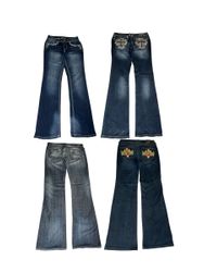 Y2K embellish flare Jeans | V-T589
