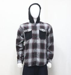 CR1196 Upcycled Hoodie-Flanellhemd