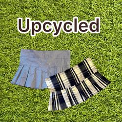 Upcycled Y2K Cotton Mini Skirts