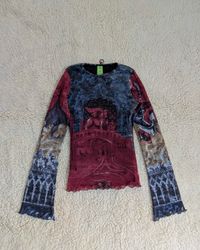Y2K Italian Mesh Blouses