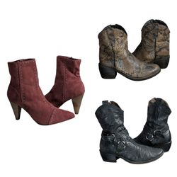 Op vintage 266 Farbe volle Knöchelstiefel