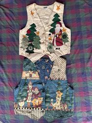 Gilet en denim de Noël 20 pièces