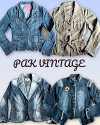 Denim Y2K Fitted Blazer 15 pieces