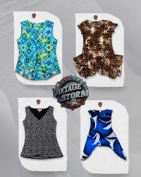 Y2K Grunge Poly Blouse
