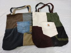 CR10937 Upcycled Levi’s and Carhartt Bag..