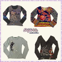 Y2K Euro Grunge Tops