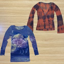 Y2K Vintage Long Sleeve Top Collection – Assorted ..