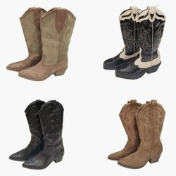 Bota de Cowboy Y2K