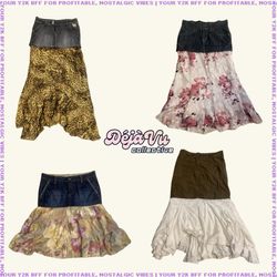 Y2K Upcycled Maxi Skirts