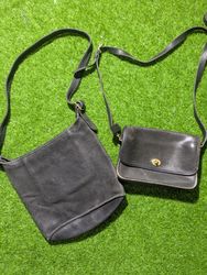 Coach Leather Handbags in Brown and Black