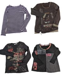 Y2K Vintage Women Printed blouse. (TR-1079)