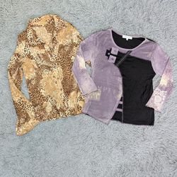 Selección de blusas y tops de manga larga para muj..