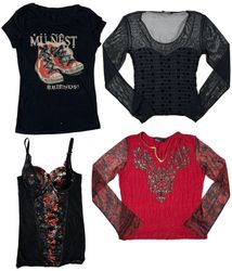 Whimsigoth Dream x Y2K Tops: TT-335