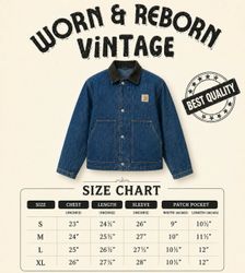 Upcyled carharrt denim jacket’s