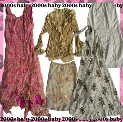 Mélange de pixie pop fairycore : jupes, tops, robe..