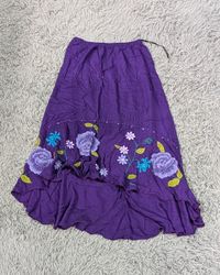 CN**1013*Y2K Grunge Cotton Skirt Vintage Alternati..