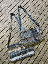 Upcycled Denim Belts Cross Body Bag