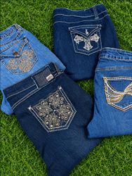 Y2K JEANS(EMBROIDERED/EMBAILISHED)