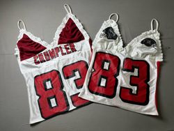 Upcycled Y2K Sports Jersey Cami Tops