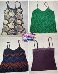 Y2K Vintage Floral & Printed Cami Bundle | VR-428