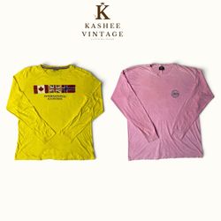 full sleeve round neck t shirts stone lsland stuss..