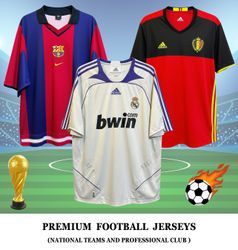 Football Jerseys including Professional Clubs