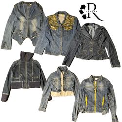 Blousons en jean Y2k uniques