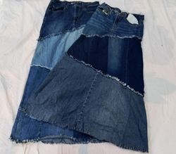 CR11509 Upcycled Levi’s Maxi Skirts
