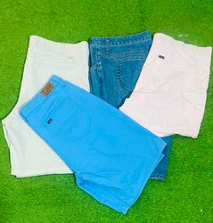 mix branded denim shorts