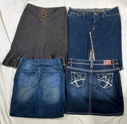 Y2k denim skirts (1057)