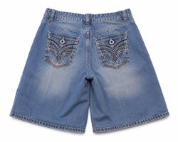Y2k embroidered baggy shorts