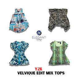 Y2K Velvique Edit Mix Top - 1170