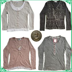 Henley Tops & Blouses Bundle Retro Casual Shirts
B..