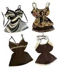 Y2K Vintage Print Riot Cami Tops-ST-135