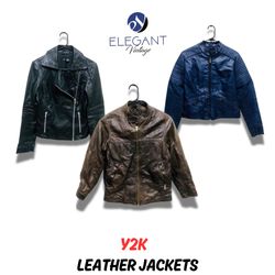 Y2k Leather Jackets - EV0717