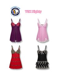 Y2K Slip Nighty Tops