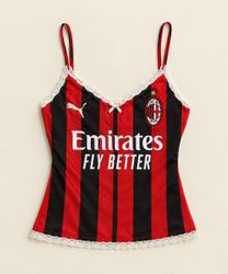 Upcycled Football Lace Cami Top (Dc-10-54)