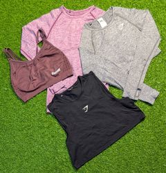 6750 -  Gymshark Cropped Tank, Long Sleeves T-Shir..