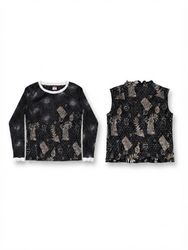(FV-2056) Y2K Light Shimmer Gothic Tops