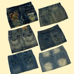 Denim Mini Skirts Lot