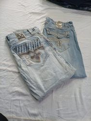 CR10944 Vintage Rock Revival Men’s Jeans