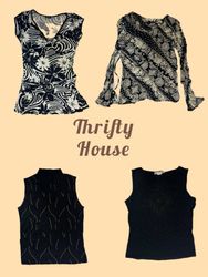 Y2K Monochrome Dream Tops(TH/635)