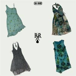 Y2k Ocanic Blue Mix Dresses (AA-1448)