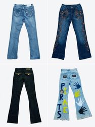 Vintage Y2K Mixed Denim Jeans Bundle | Statement B..