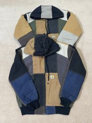 Upcycled Carhartt hooded jacket 🐒