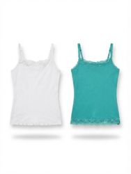 (FV-2737) Y2K Lace Trim Cami Top Mix – Vintage 90s..