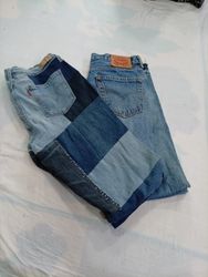 CR11363 Upcycled Levi’s Mix-Style Jeans