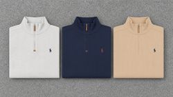 ZV00018 Polo Ralph Lauren 1/4 Quarter Zip Sweaters..