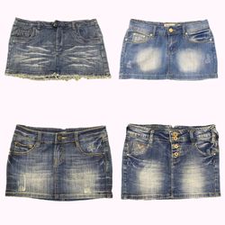 Y2k American Eagle Outfitters Denim Mini Skirts B2..