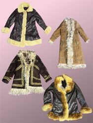 Y2K Aesthetic Embroidered Suede Penny Lane Coat (R..